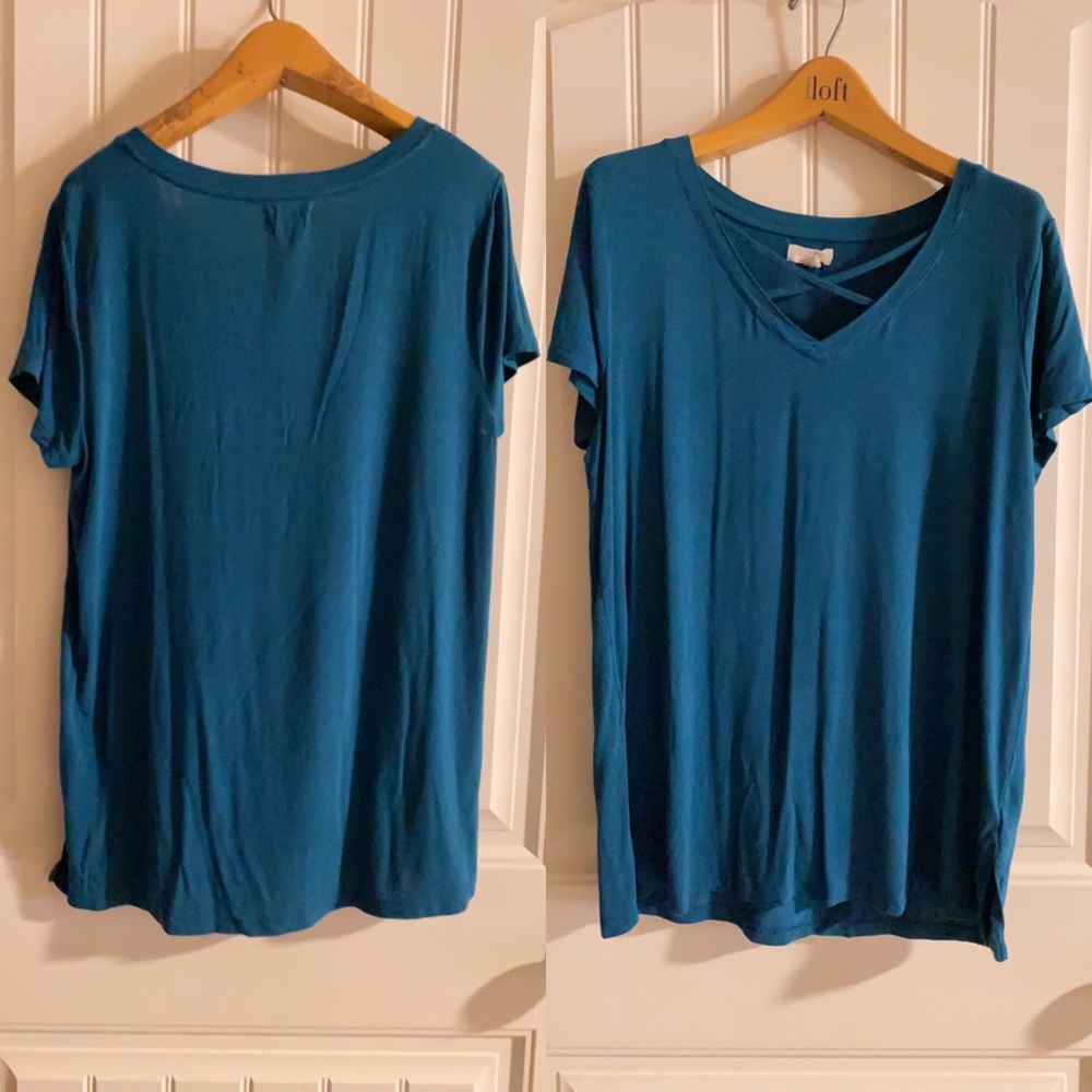 EUC Blouse with criss cross design